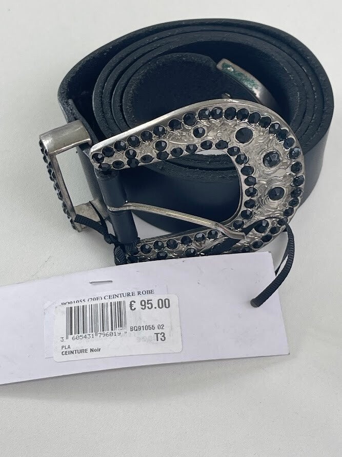 CEINTURE IKKS NEUVE DEGRIFFEE NOIRE