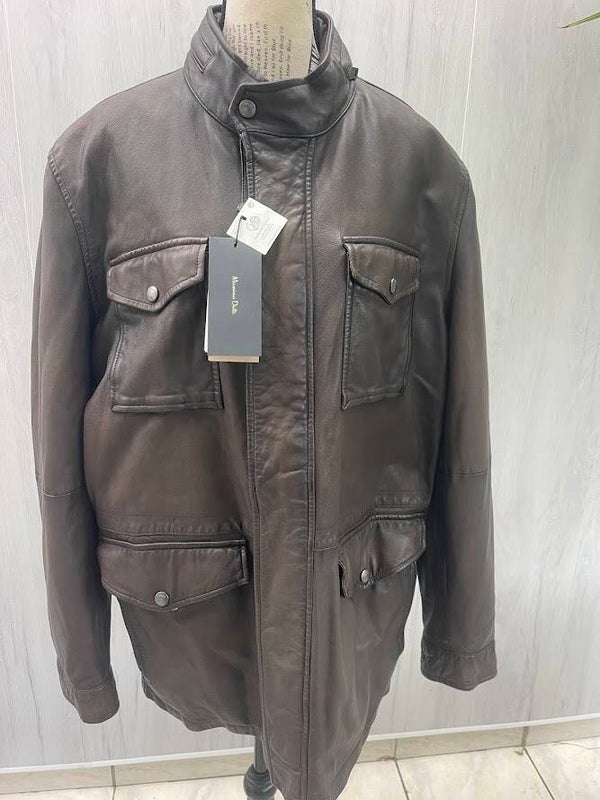 parka cuir MASSIMO DUTTI NEUVE