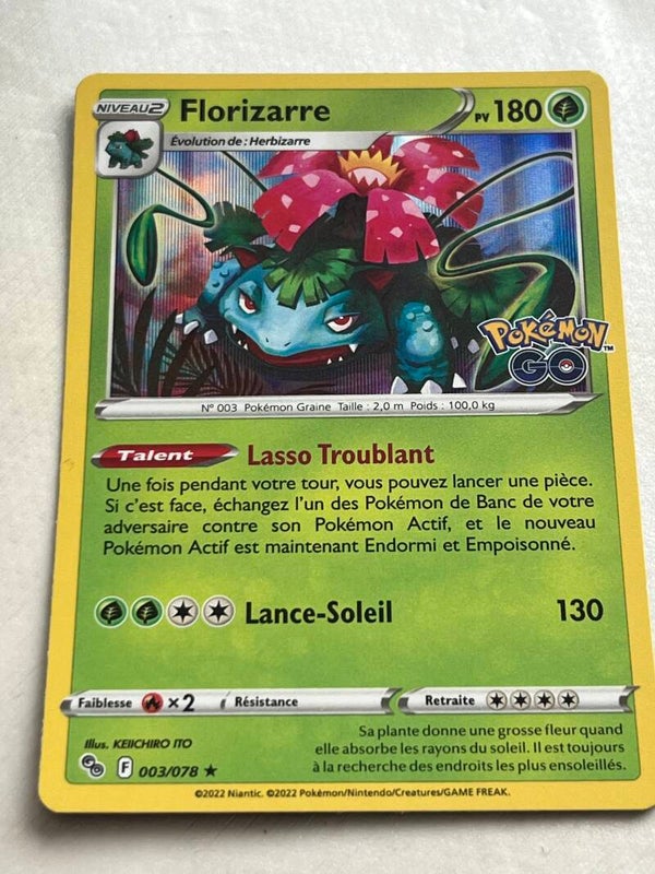 CARTE POKÉMON FLORIZARRE HOLO SÉRIE POGO