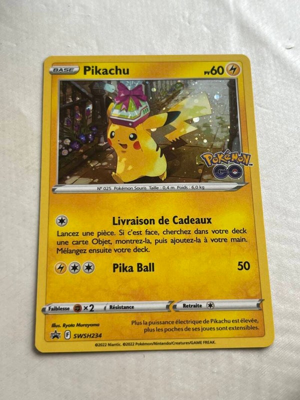 CARTE POKÉMON PIKACHU HOLO SÉRIE POGO