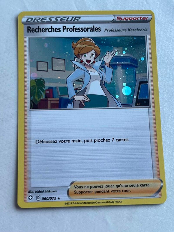 CARTE POKÉMON RECHERCHES PROFESSORALES HOLO SÉRIE DESTINÉES RADIEUSES