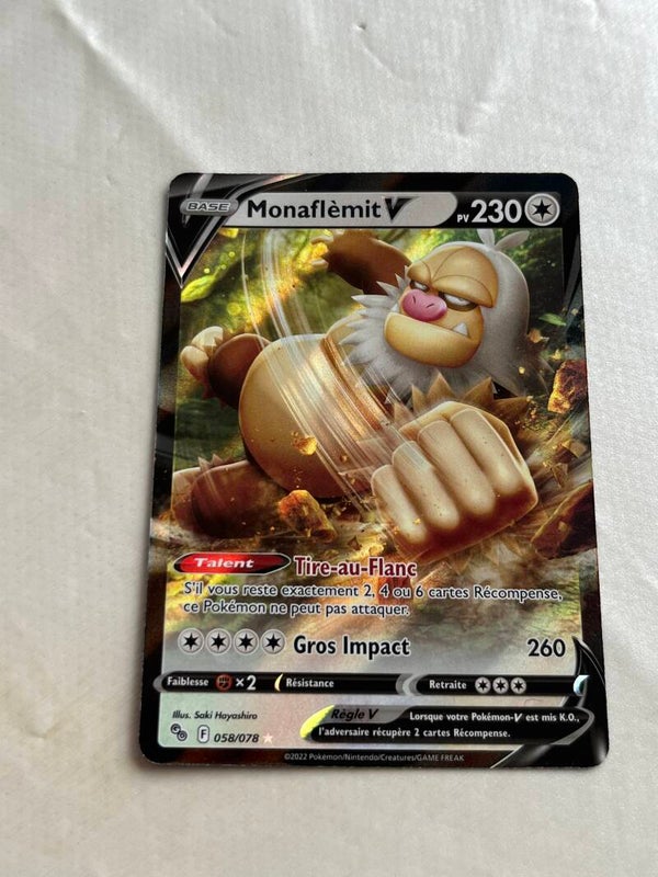 CARTE POKÉMON MONAFLEMIT V SÉRIE POGO