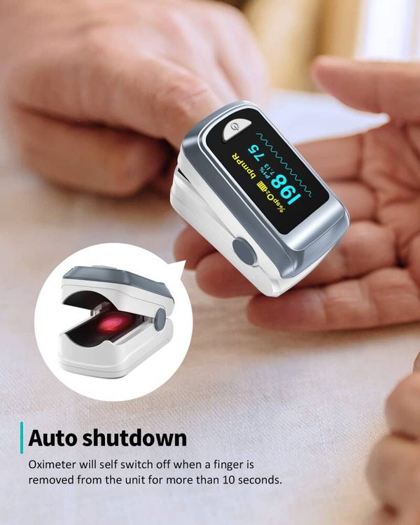 Oxygen Monitor Fingertip, Bluetooth Pulse Ox with Free APP, O2 Pulse Oximeter Finger and Heart Rate Monitor