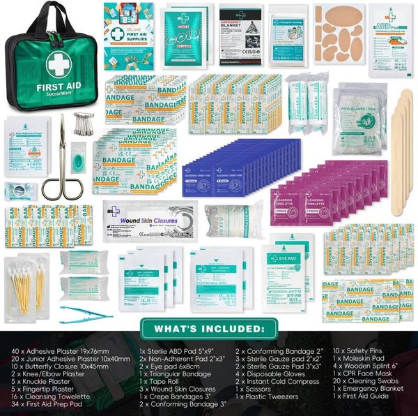 First Aid Kit with Hospital Grade Medical Supplies