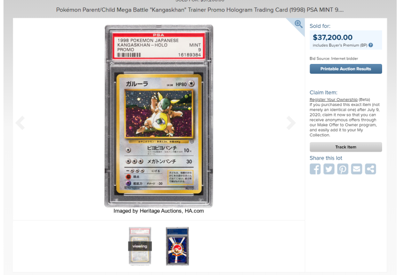 PSA 10 No.1 Trainer (Trophy Card) Super Secret Battle Mewtwo Sold for $90,000.00