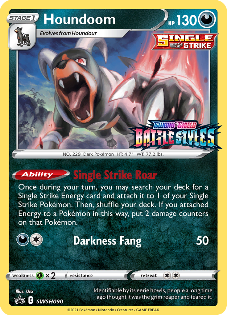 Sword & Shield - Battle Styles Prerelease Promos Revealed  Cherrim SWSH088 Octillery SWSH089 Houndoom SWSH090 Bronzong SWSH091