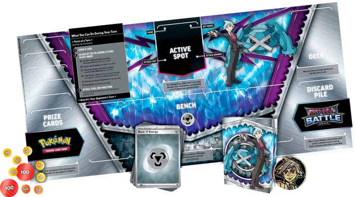 Mazo De Cartas Pokémon Battle Of Rivals | Juego De Batalla Listo Para Jugar | Incluye Mazo Preconstruido