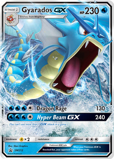 Gyarados GX SM212 Hidden Fates Tin