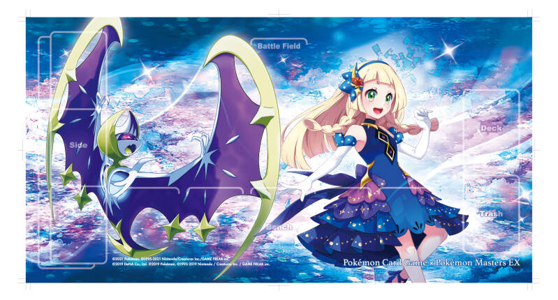 Pokemon TCG x Pokemon Masters EX Two-Year Anniversary Celebration Lillie & Lunala Playmat Campaign Prize Revealed