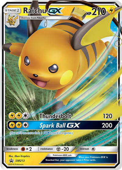 Raichu SM213 Hidden Fates Tin