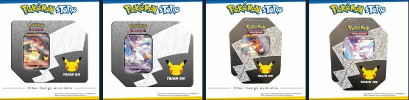 Celebrations 25th Anniversary Tin Dark Sylveon V / Lance's Charizard V Revealed