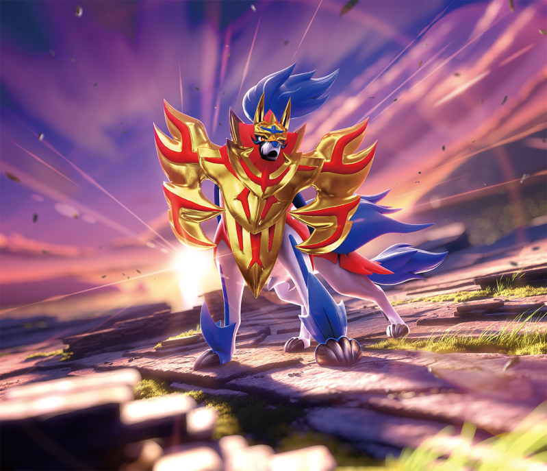 Pokemon TCG Sword Shield Zacian / Zamazenta Artwork
