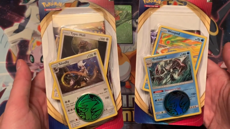 Target Exclusive Sword & Shield Silvally / Golisopod Checklane Blisters Spotted