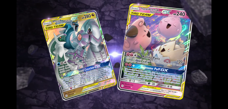 Arceus, Dialga & Palkia GX and Togepi, Cleffa & Igglybuff GX revealed from Cosmic Eclipse during Worlds 2019 livestream