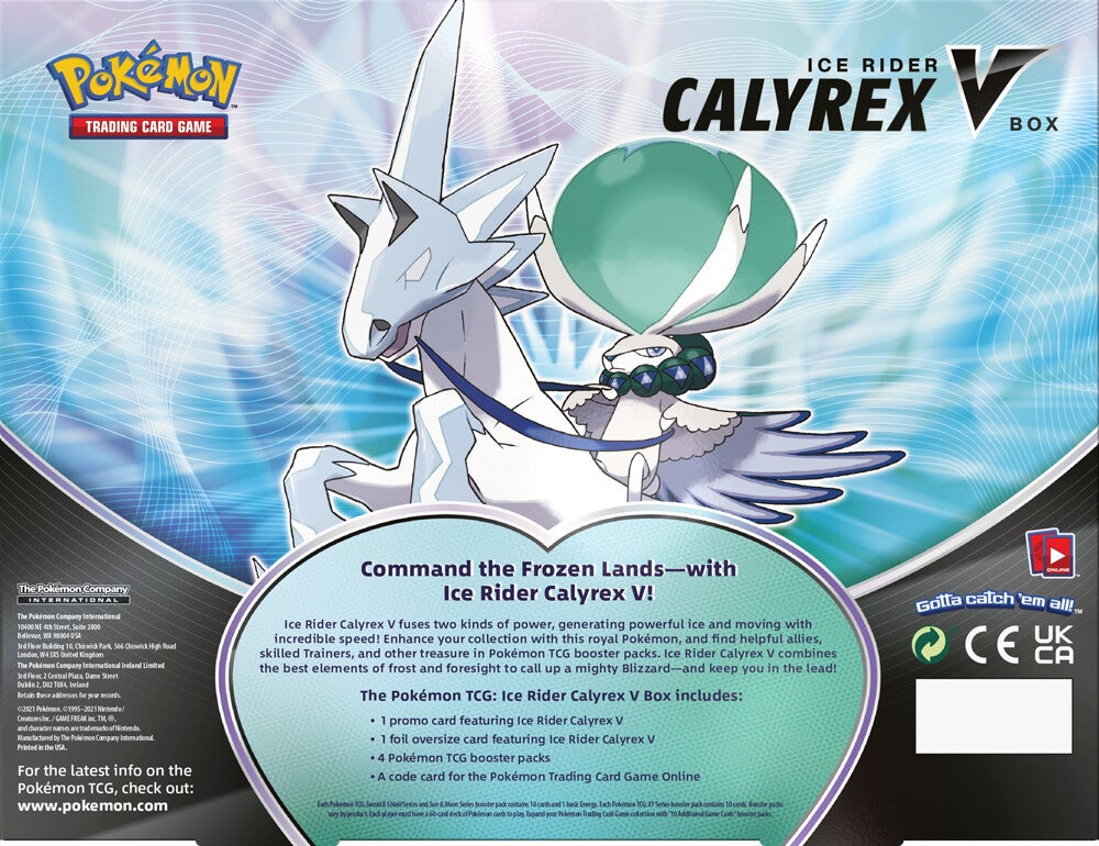 Ice Rider / Shadow Rider Calyrex V Box Revealed
