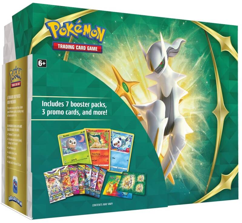 Pokemon TCG: Collector Bundle Revealed, Legends Arceus First Partner Promos