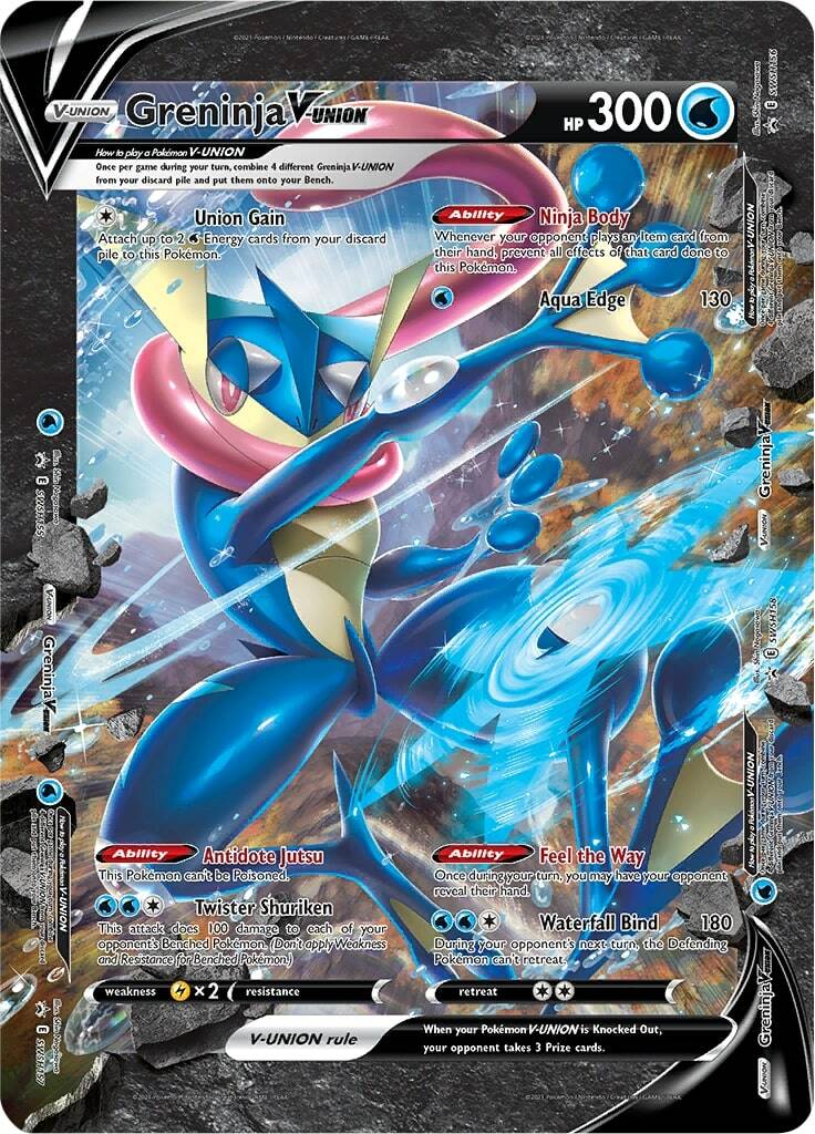 Greninja / Mewtwo / Zacian V-UNION Special Collection Revealed