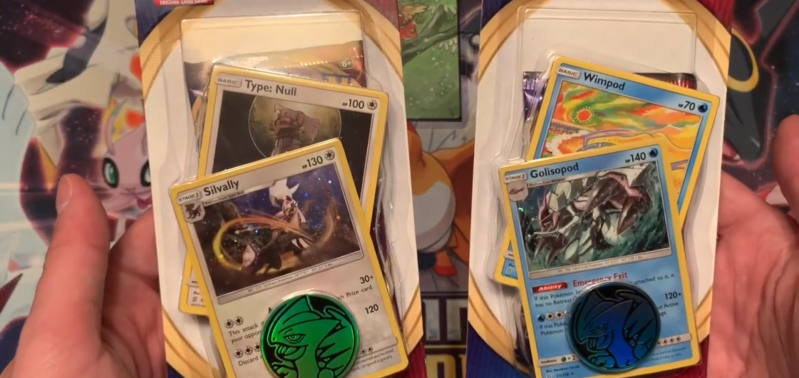 Target Exclusive Sword & Shield Silvally / Golisopod Checklane Blisters Spotted