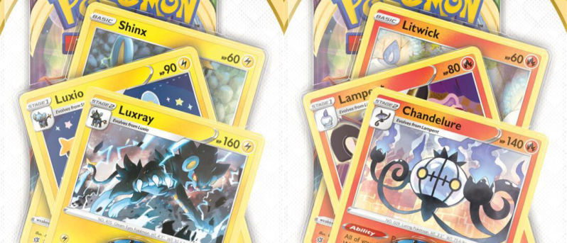 Sword & Shield Vivid Voltage Premium Checklane Chandelure / Luxray Blister Revealed
