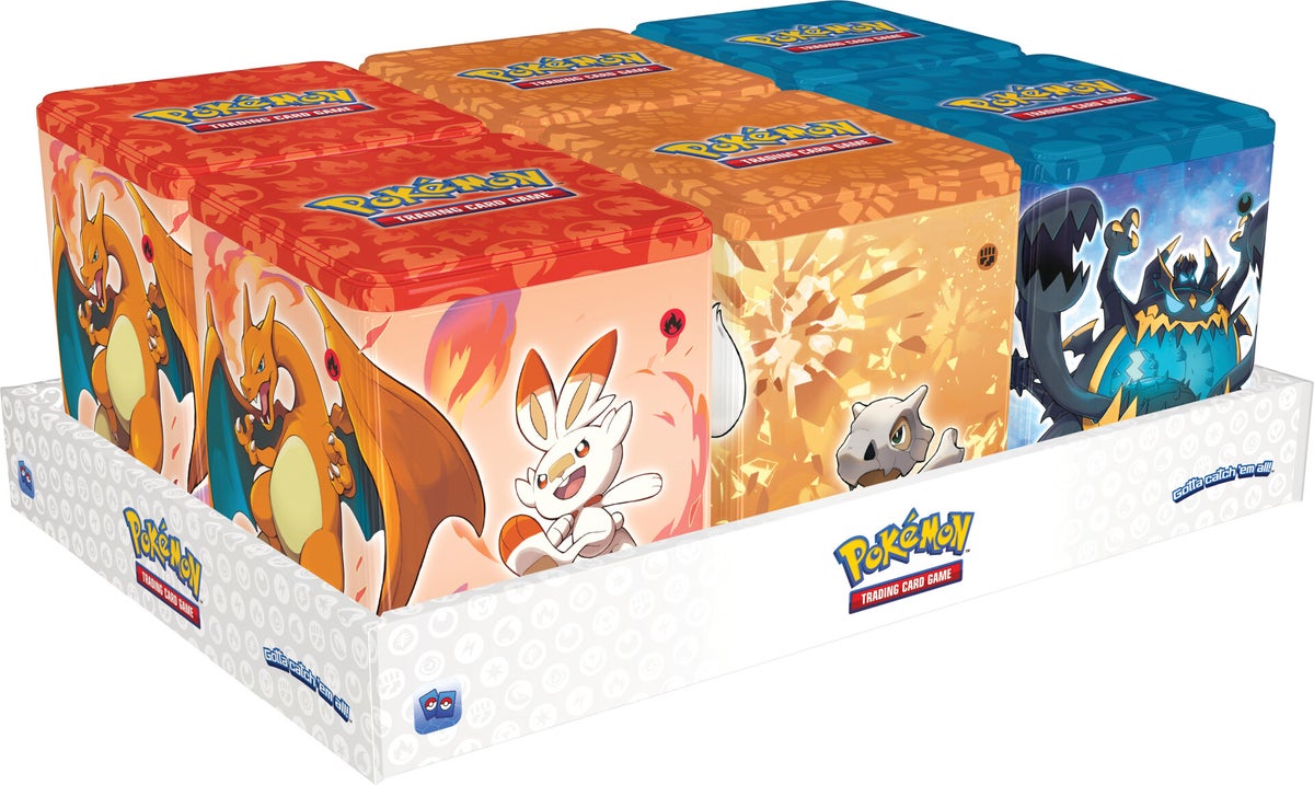 pokemon cards stack ICv2: the Cash Wrap with 'Pokemon TCG: Stacking Tin Displays' Stack Em High Opening a stack of RARE