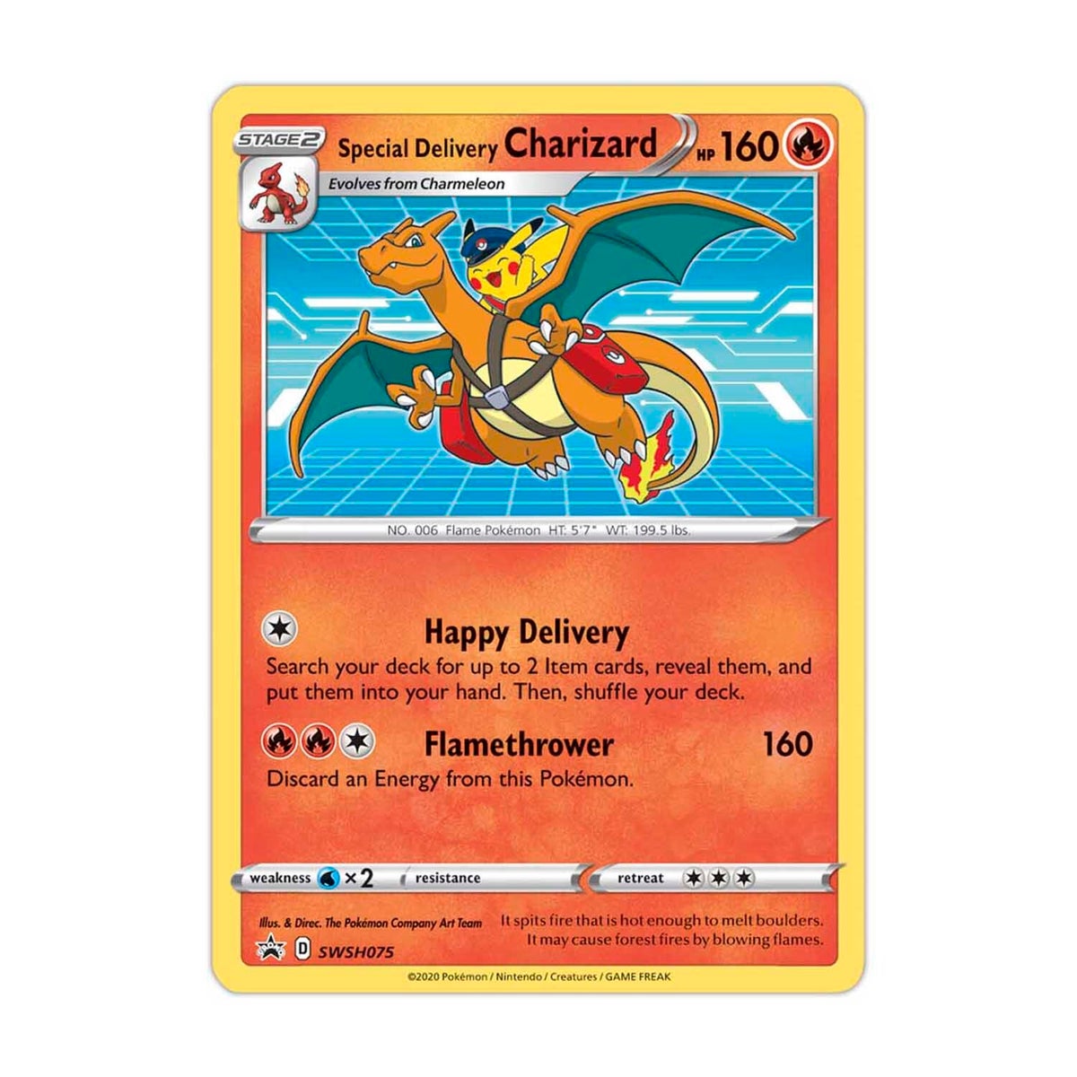 pokemon cards delivery Special Delivery Pikachu Promo Gold Metal Pokemon Card
