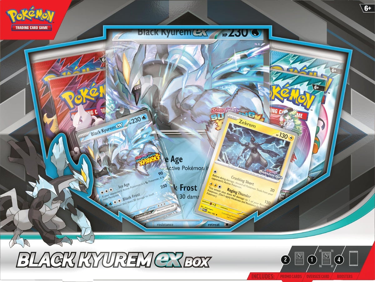 CARTE POKÉMON ETINCELLES Déferlantes Kyurem Noir Ex 048/191 - Double