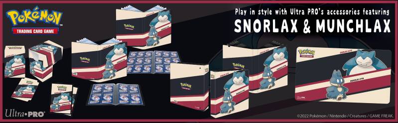 Ultra PRO Pokémon - Snorlax & Munchlax Accessories Product Line Announced