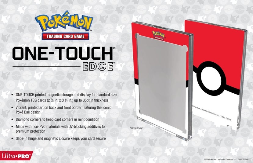Red One Touch Card Ultra PRO Pokémon - Poké Ball One-Touch Edge (Card Holder) Revealed ...