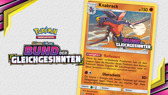 Hol dir eine Knakrack-Promokarte aus Sonne & Mond – Bund der Gleichgesinnten des Pokémon-Sammelkartenspiels