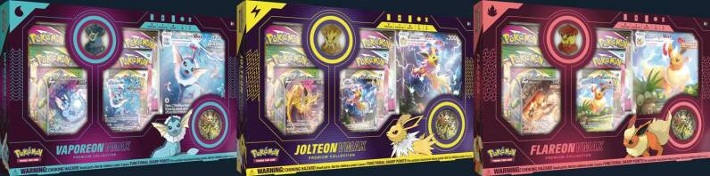 Vaporeon VMAX / Jolteon VMAX / Flareon VMAX Premium Collection Revealed, Special Art Cards
