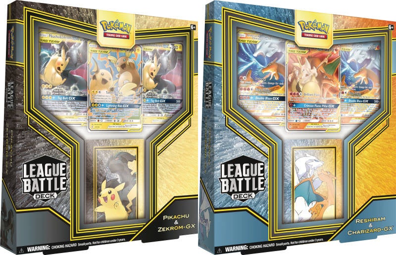 Decklists of the Pikachu & Zekrom-GX / Reshiram & Charizard-GX League Battle Decks Revealed