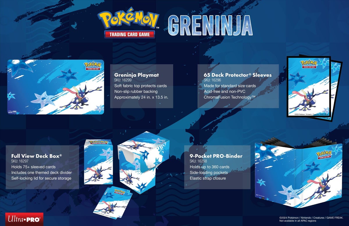 Ultra Pro Portfólio Greninja Com 9 Bolsos Para Cartas De Pokémon, Fichário E Organizador Magic The Gathering, Proteção Sem Pvc Ácido, Armazena Até 180 Ultra Pro Portfólio Greninja Com 9 Bolsos Para Cartas De Pokémon, Fichário E Organizador Magic The Gathering, Proteção Sem Pvc Ácido, Armazena Até 180