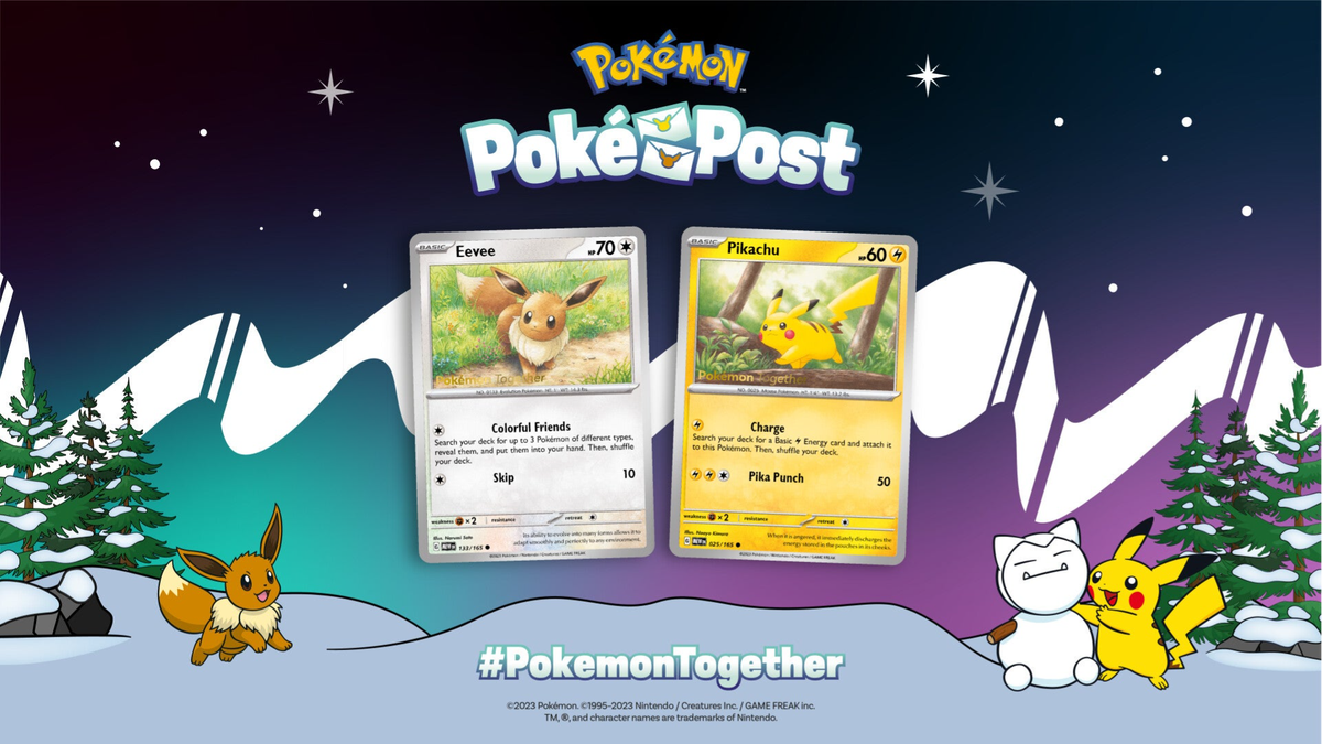 Poke Post Poké Post Campaign Revealed - Pokémon Together Eevee & Pikachu Promo ...