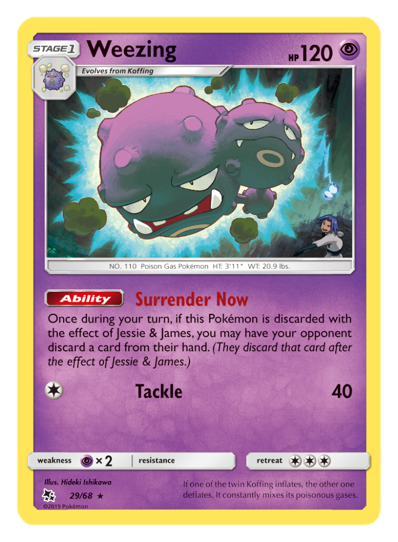 Hidden Fates weezing
