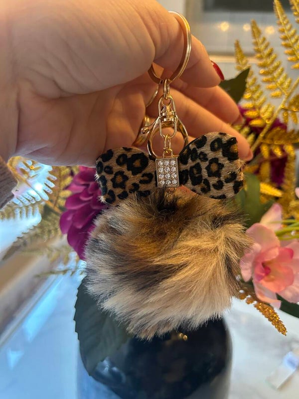 Sleutel/tas hanger cheetah