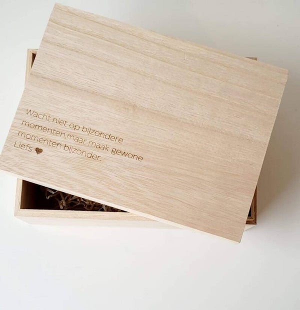 houten box - momenten