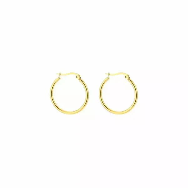 25 mm classic hoops gold