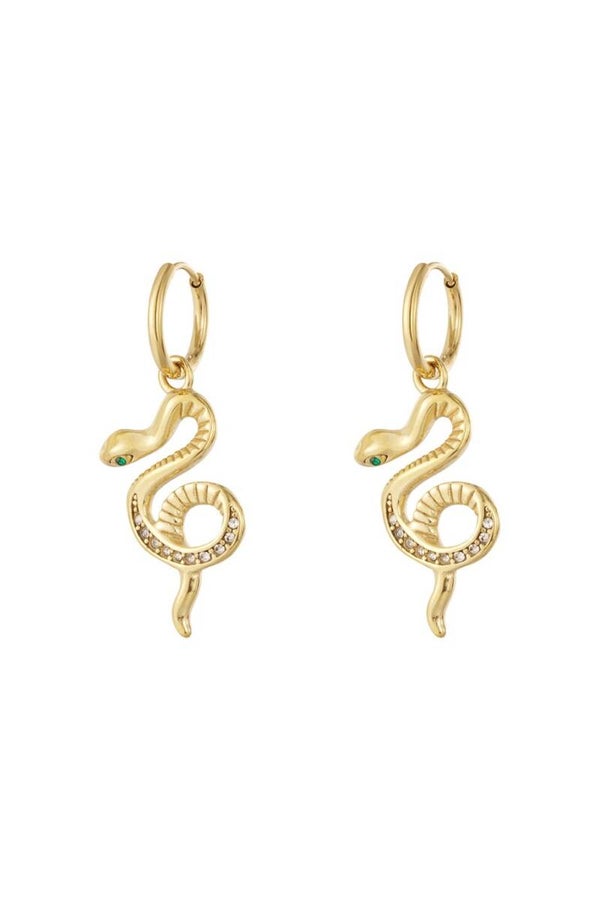 Love poison earrings gold