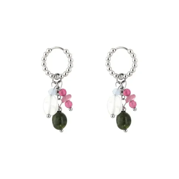 Fantasy spring earrings silver