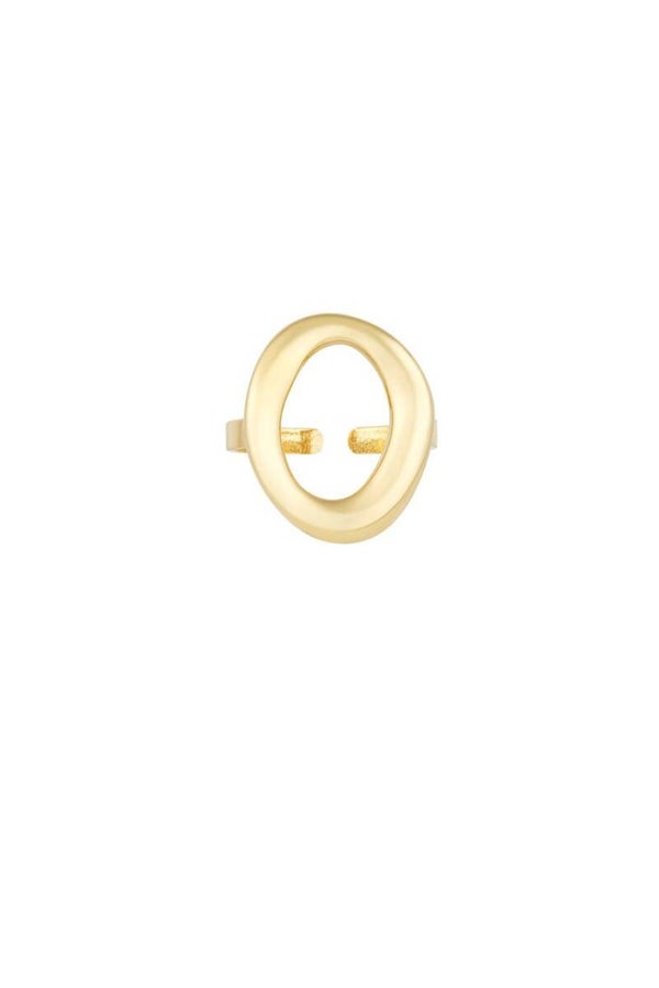 Open hoop ring gold