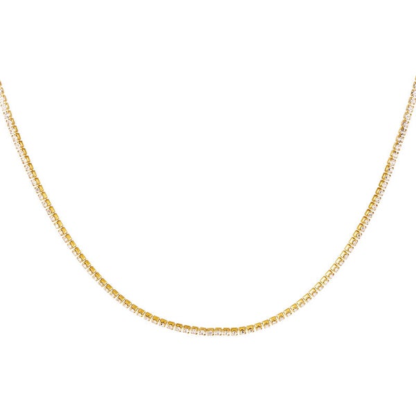 Dazzling necklace gold