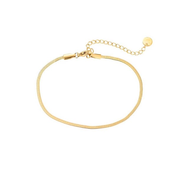 Flat serpent bracelet gold