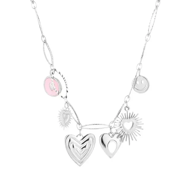 Happy day necklace silver