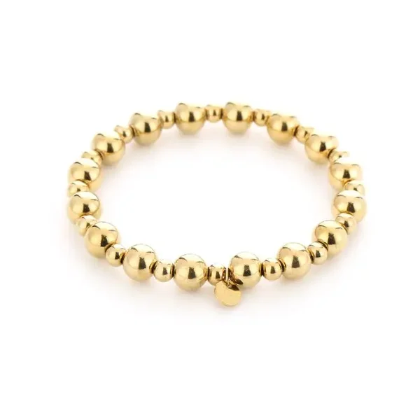 Classic beads bracelet gold
