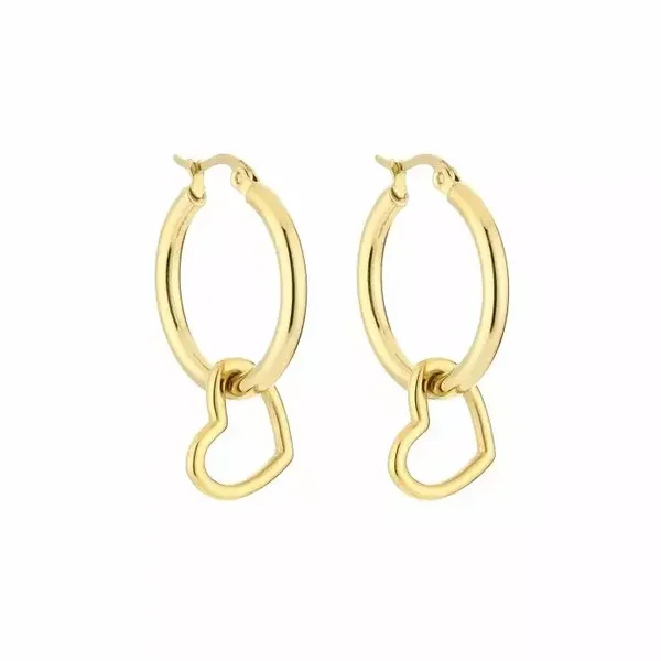 Creol heart earrings gold