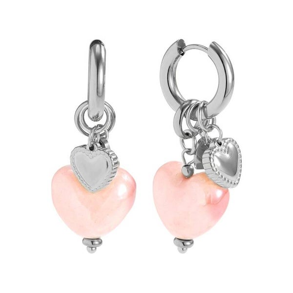 Love is in the air earrings silver