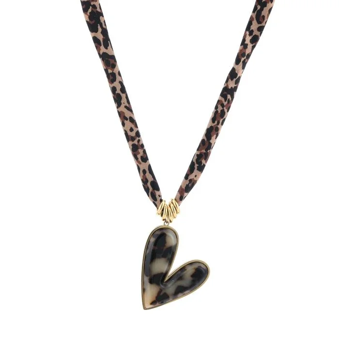 Leopard necklace gold