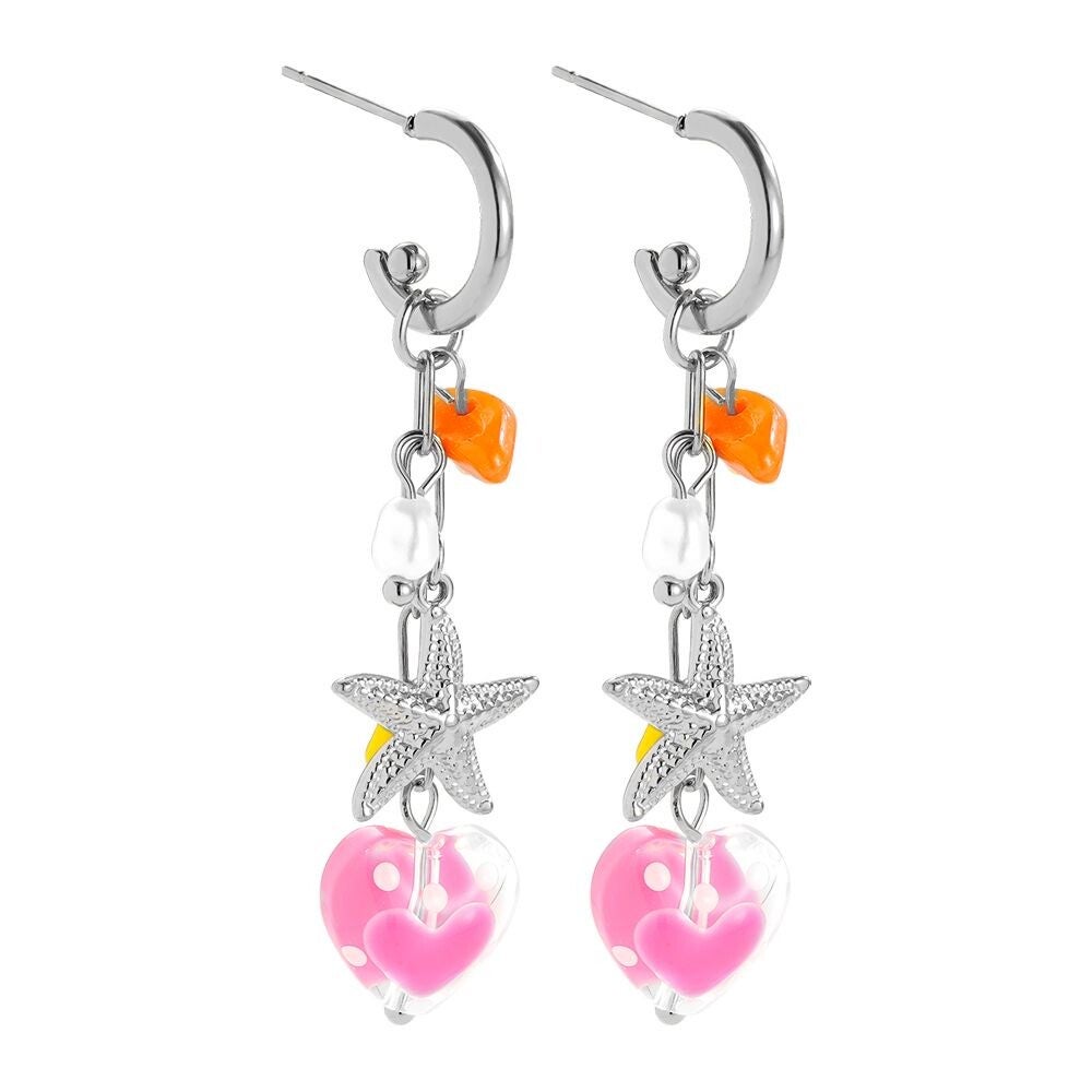 Ocean love earrings silver