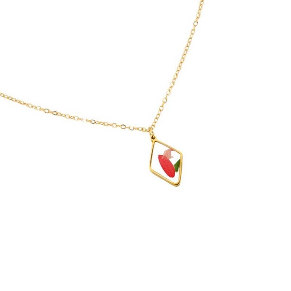 Spring is in the air necklace gold