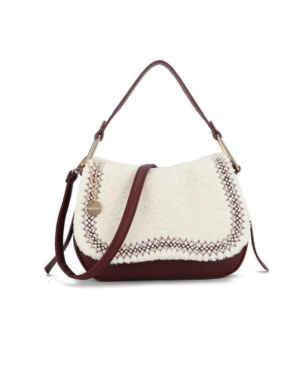Teddy shoulderbag bordeaux